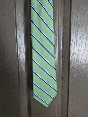Tommy Hilfiger Men's Green Silk Tie